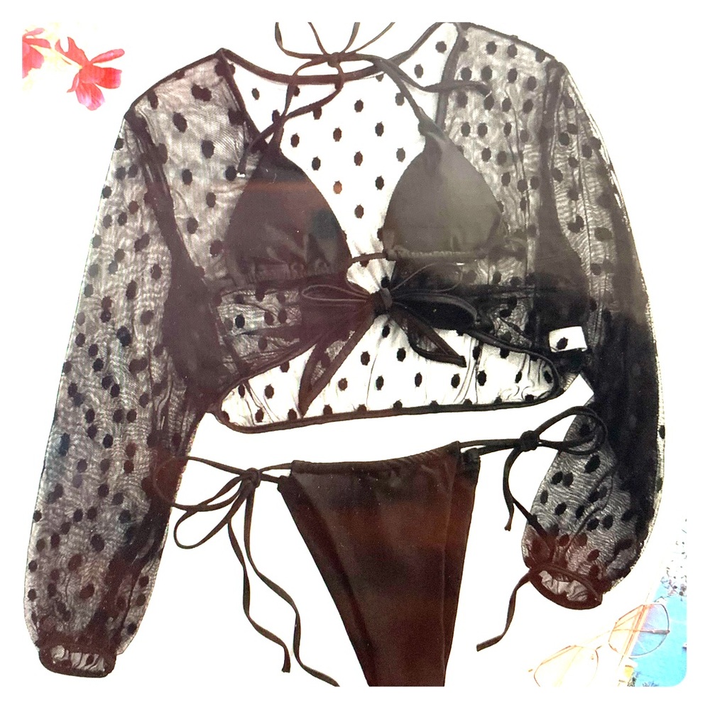 Self Tie Mesh Cover Up